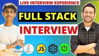 Full Stack Developer Interview | Java Spring Boot Developer Mock Interview | Genie Ashwani