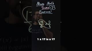 How: The Butterfly Method for Adding Fractions | 17/6 + 2/1 | Minute Math Tricks Part 160 #shorts