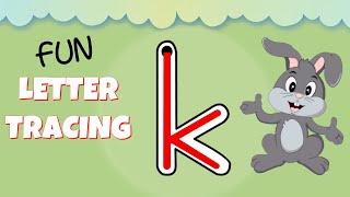 How to Write the Lowercase Letter k - Lowercase Alphabet for Kids