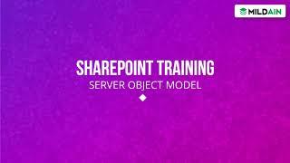 SAILPOINT TUTORIALS | SERVER OBJECT MODEL