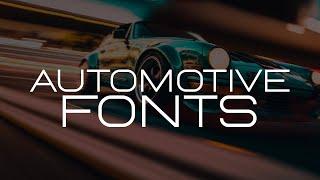 14 Dynamic Car Fonts for Automotive Branding