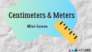 Centimeters & Meters Mini-Lesson