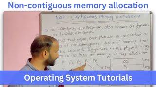 Non-Contiguous Memory Allocation in Operating System (OS) in Hindi