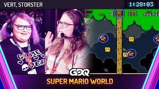 Super Mario World by Vert and Storster in 1:28:03 - Awesome Games Done Quick 2025