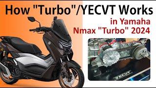 How "Turbo"/YECVT works in Yamaha Nmax "Turbo" 2024