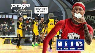 I DROPPED 50 WHILE BEING SICK IN COMP PROAM ON NBA 2K24 (FLU GAME)