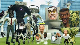 NEW BOOMBOX MAN ARMY VS NEW MECHA PROJECTOR MAN VS VS ALL NEW SKIBIDI TOILET BOSSES!! (Garry's Mod)