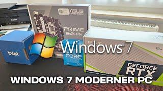 Windows 7 on a Modern PC - Installation and First Impressions [GERMAN]