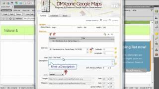 Inserting DMXzone Google Maps on Your Page