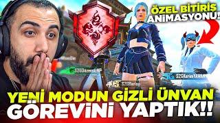 YENİ MODDA EN GİZLİ NADİR ÜNVAN GÖREVİNİ YAPTIK!!  (BEDAVA SET VERİYOR) | PUBG MOBILE