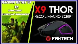 HOW TO SET UP FANTECH X9THOR MACRO GAMING MOUSE IN (RULES OF SURVIVAL)