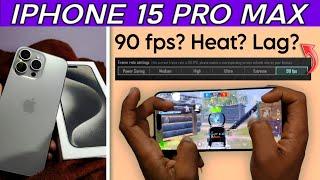 iPHONE 15 PRO MAX FOR GAMING | BGMI | HONEST REVIEW