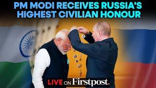PM Modi LIVE: PM Modi Receives Russia's Highest Civilian Honour, Order of St Andrew the Apostle