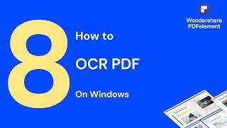 How to OCR PDF on Windows | PDFelement 8