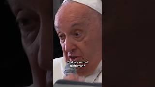 Pope Francis says Harris and Trump are both "against life" #shorts