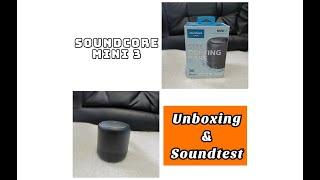 Soundcore Mini 3 - Unboxing and Soundtest