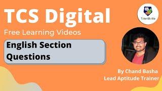 TCS Digital Previous Year English Questions (2022 Batch) TCS Digital English Preparation