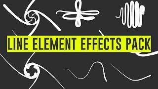 Green screen line element effects pack - Copyright free