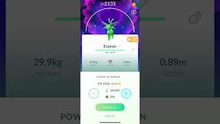 Shiny  Espeon lvl50 MAX Out CP! Extreme Power Up! PokemonGO