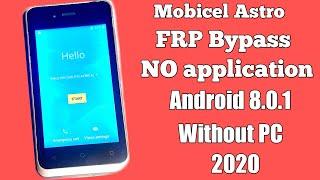 Mobicel Astro Frp Unlock/Bypass Google Account Lock  without application 2020 New Method