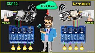 Smart Home Automation System with multiple ESP32 NodeMCU IoT network with Blynk | IoT Projects 2021