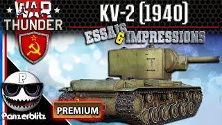 CHAR LOURD KV-2 (1940) UN 152mm RARE ET AMELIORÉ - WAR THUNDER