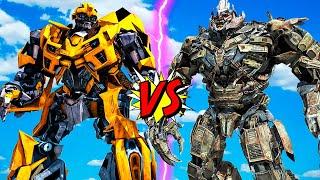 БАМБЛБИ ПРОТИВ МЕГАТРОНА ТРАНСФОРМЕРЫ ГТА 5 МОДЫ! BUMBLEBEE VS MEGATRON ОБЗОР МОДА GTA 5 ВИДЕО MODS