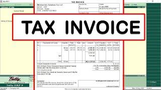 UAE-TAX INVOICE CUSTOMIZATION IN TALLY ERP9 (HEADER AND FOOTER)