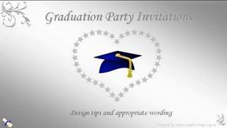 Graduation Party Invitation Wording