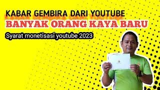 INFO YOUTUBE | SYARAT MONETISASI YOUTUBE 2023