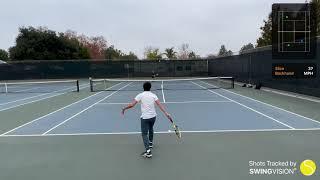 Austin Conlon (UTR 3.90) vs. Kyle Ju (UTR 7.21) - L 0-6, 1-6