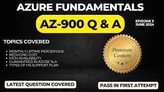 EP-3 || AZ 900 Exam Question 2024 || Azure Fundamentals Dumps 2024