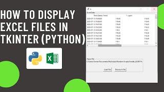 How to view Excel File or Pandas DataFrame in Tkinter (Python GUI)