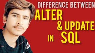 Difference between Alter and Update in SQL with examples | DBMS