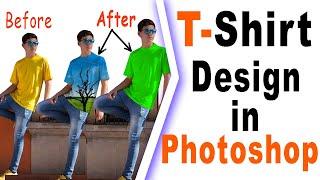 how to make t shirt design in photoshop