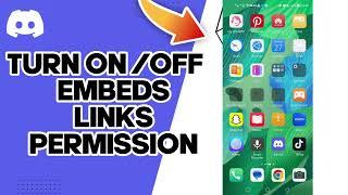 How To Turn On Or Off Embeds Links Permission On Discord