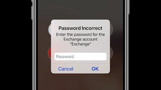 iPhone keeps asking for Exchange Mail Password on iPhone in iOS 17.3