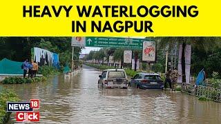 Nagpur News Today | Severe Waterlogging Witnessed In Nagpur Amid Rains In Maharashtra | N18V