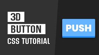 CSS 3D Button | Pure CSS Tutorial