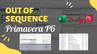 Filter and Remove Out of Sequence Activities in P6 | Trace and Solve Out of Sequence in Primavera P6