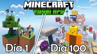 100 DÍAS en un SKYBLOCK con 100 SUSCRIPTORES en MINECRAFT