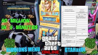 50 MILLION IN 5 MINUTES | GTA ONLINE 1.58 | KIDDIONS | GTAHaxUI | RIGGED SLOT MACHINE