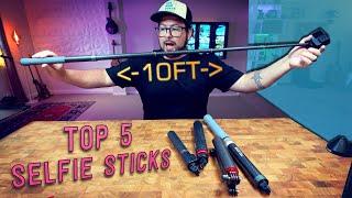 Top 5 Selfie Sticks for GOPRO or any Action Cameras! 