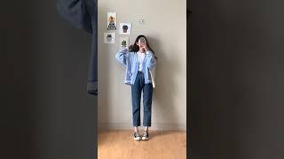 styling cardigan ala korea jadi aestheticc #shopeehaul #outfitmurah