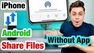 Transfer Photos,Videos,Files Between iPhone and Android Hindi | share files from android to iPhone