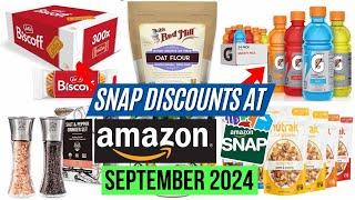 30 NEW DISCOUNTS on SNAP ELIGIBLE ITEMS on AMAZON (SEPTEMBER 2024) - Amazon Grocery Deals