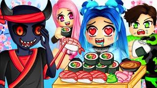 What are they hiding...? Roblox Sushi Buffet Story!