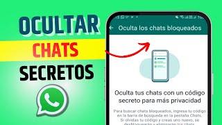 Como ocultar conversaciones en whatsapp normal sin archivar 2024