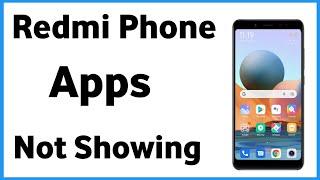 Redmi App Not Showing | App Not Showing In Home Screen Redmi