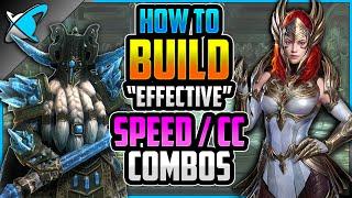 HOW TO BUILD " Effective" Speed / CC Combos | Arena Speed Calculator | RAID: Shadow Legends